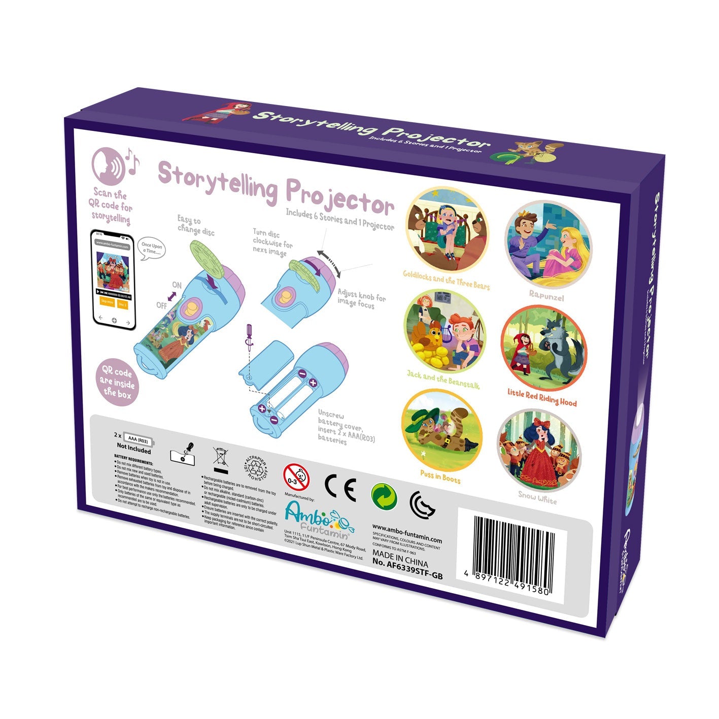 Storytelling Torch projector set-series 2 (6 Stories)