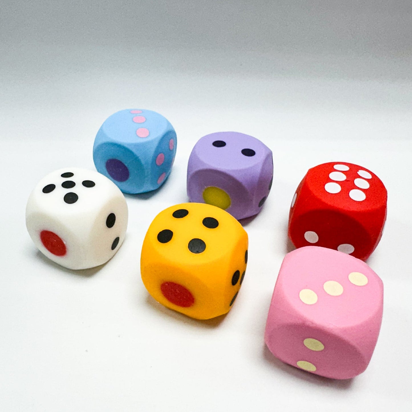 Lucky Dice Squish w/display (3pcs pack)