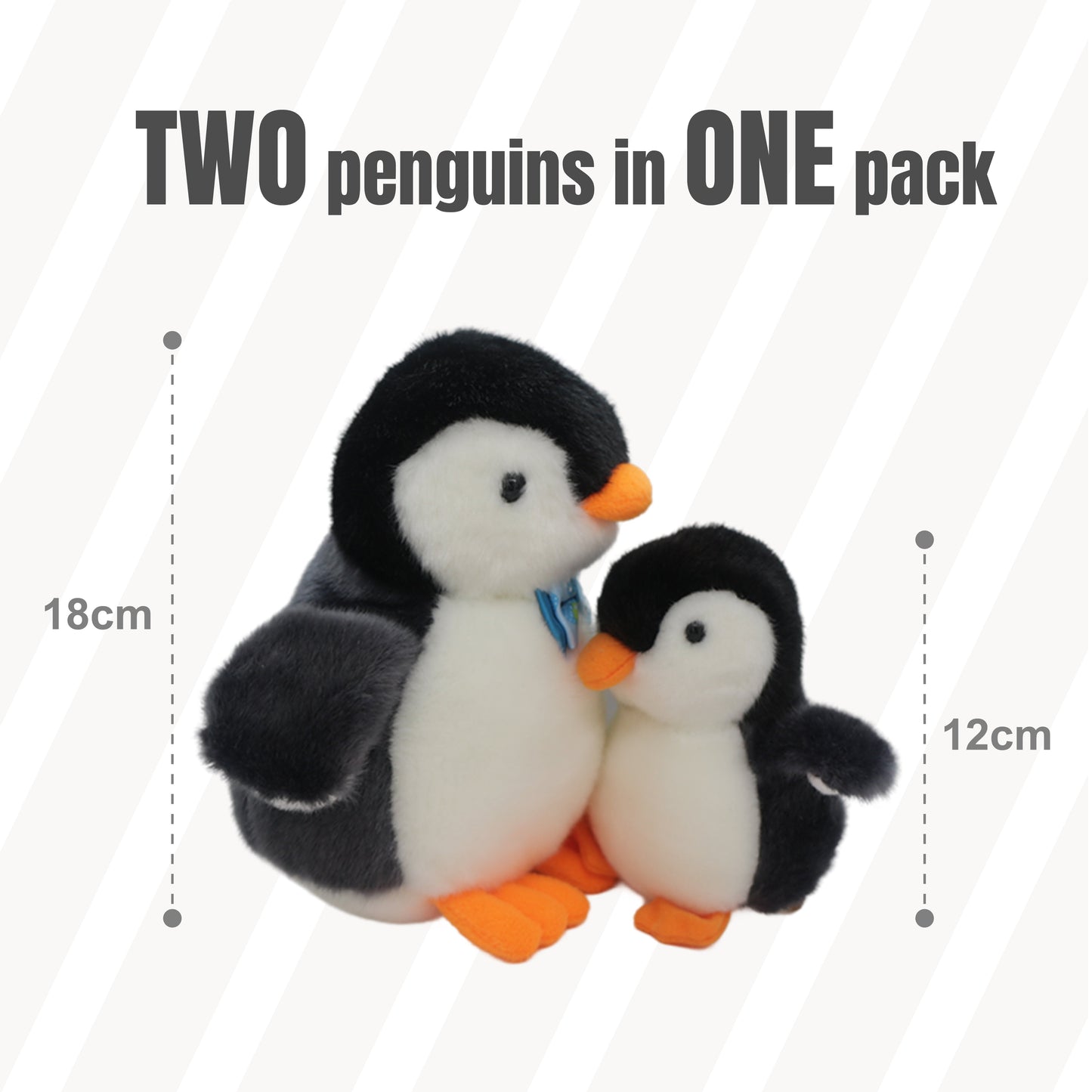 Plush Penguin Black Color(big & small per bag)