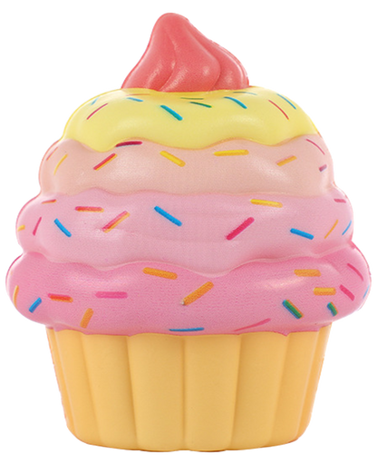 Squishy slow rising Cup Cake Keychain in 65mm cap