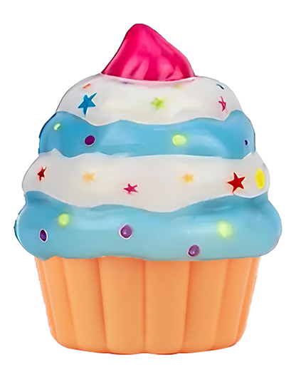 Squishy slow rising Cup Cake Keychain in 65mm cap