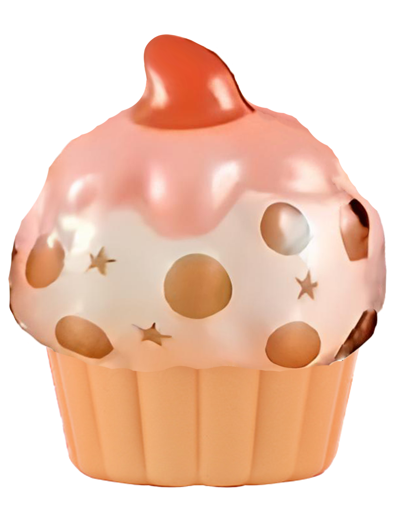 Squishy slow rising Cup Cake Keychain in 65mm cap