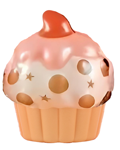 Squishy slow rising Cup Cake Keychain in 65mm cap