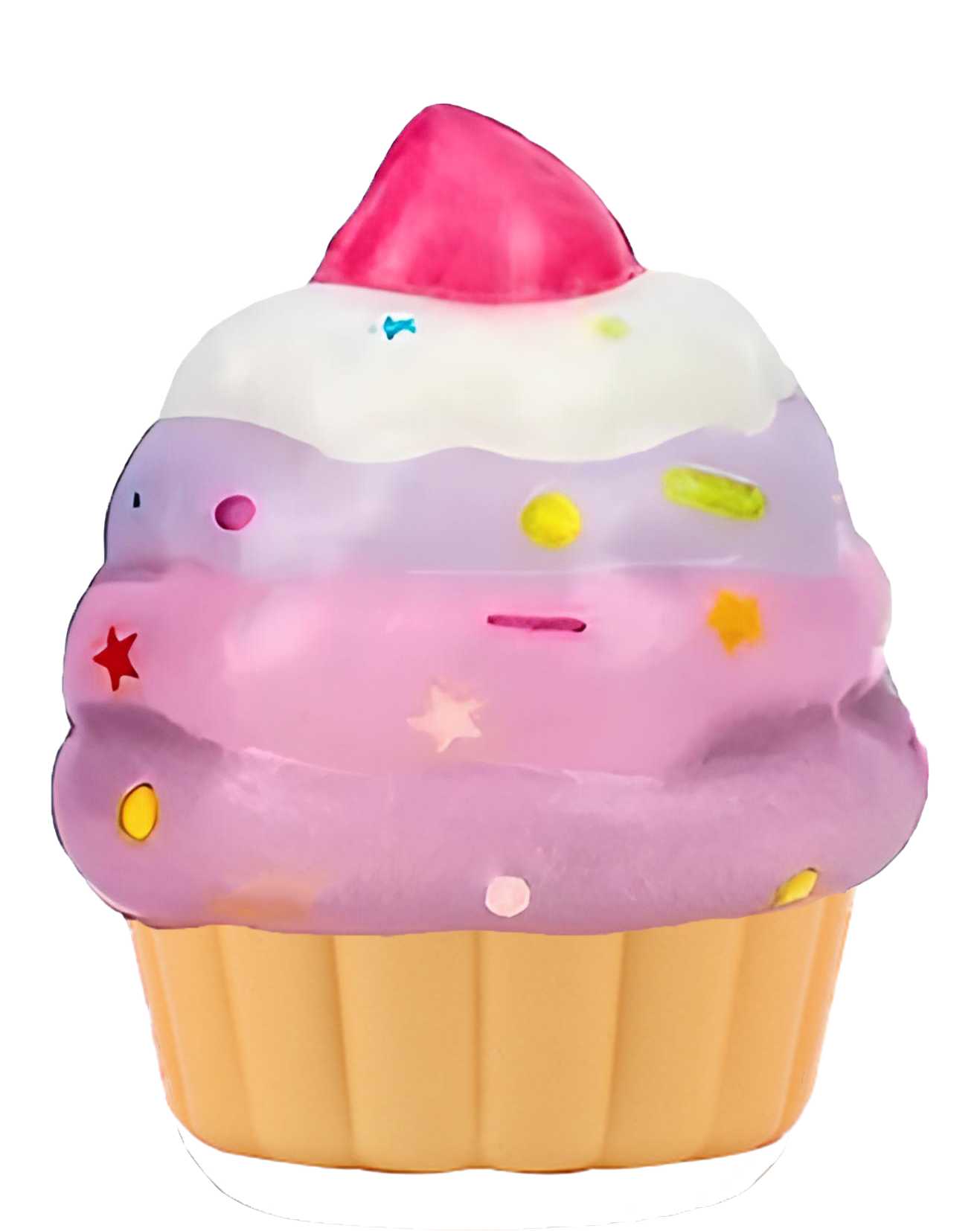 Squishy slow rising Cup Cake Keychain in 65mm cap