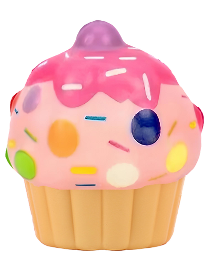 Squishy slow rising Cup Cake Keychain in 65mm cap