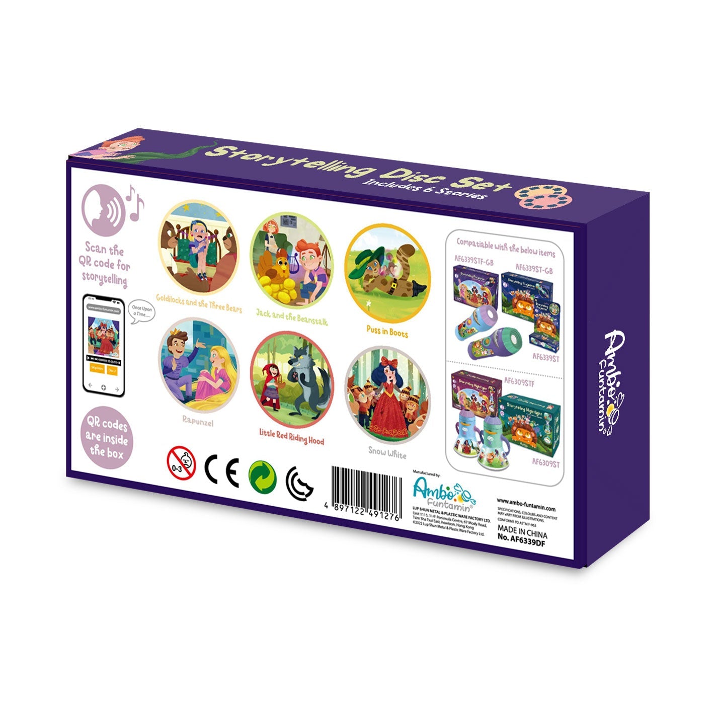 Storytelling Disc set 12disc w/6 stories