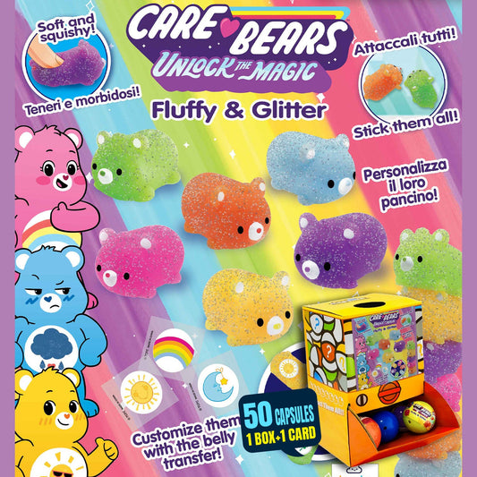 Care Bears Fluffy & Glitter Countertop Capsule Display(5cm L40)