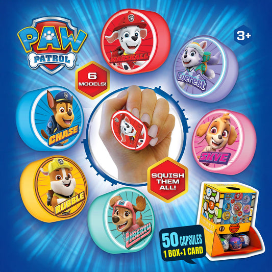 Paw Patrol Squishem Countertop Capsule Display(5cm L40)