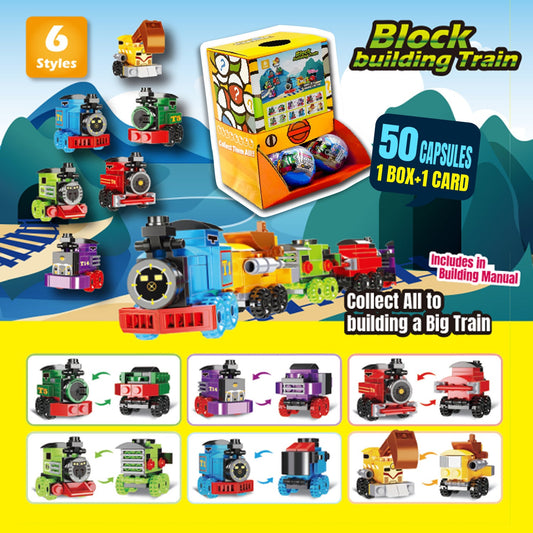 Brick Train Countertop Capsule Display(70mm L16)