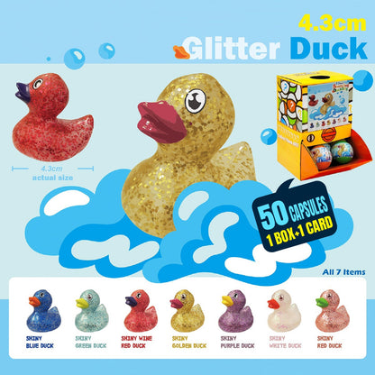 4.3cm Glitter Duck Countertop Capsule Display(5cm L40)
