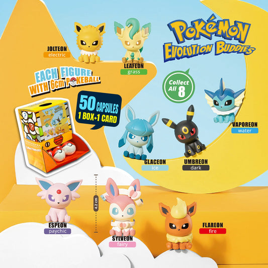[Pre-order May2026 arrival] Pokemon Evolution Characters Countertop Capsule Display(6cm L18)