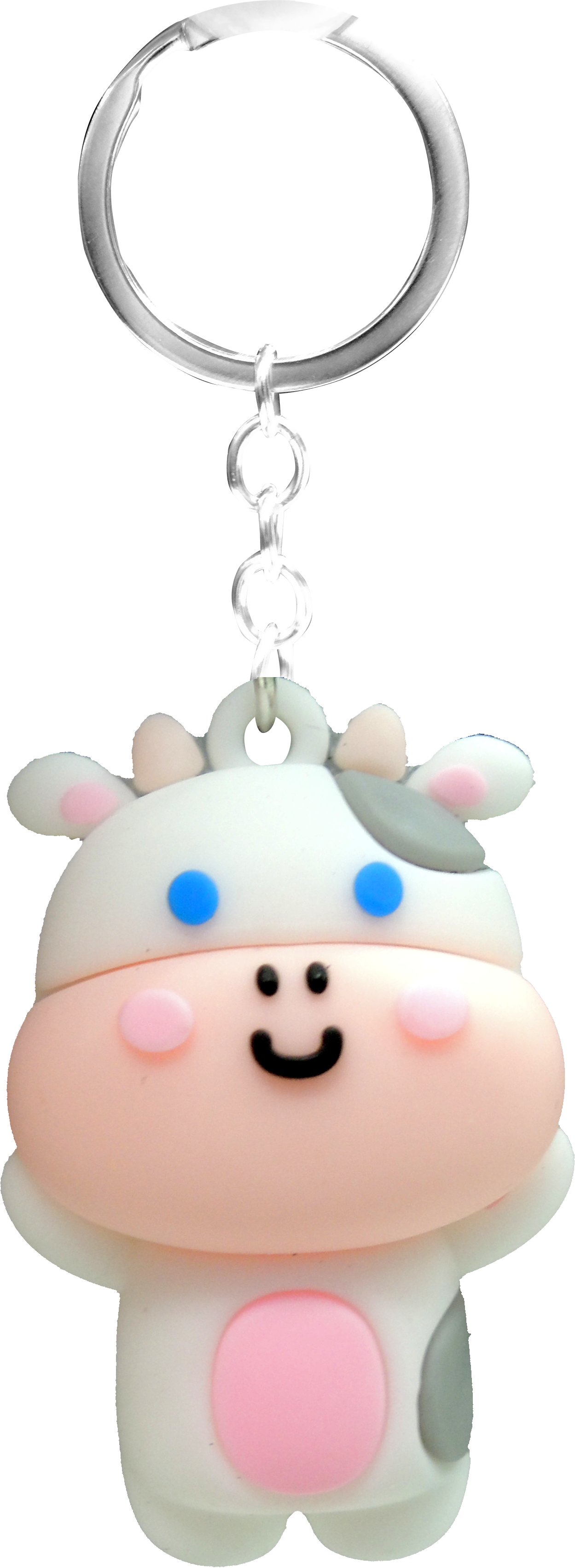 PVC Cute Animal keychain in 65mm capsule