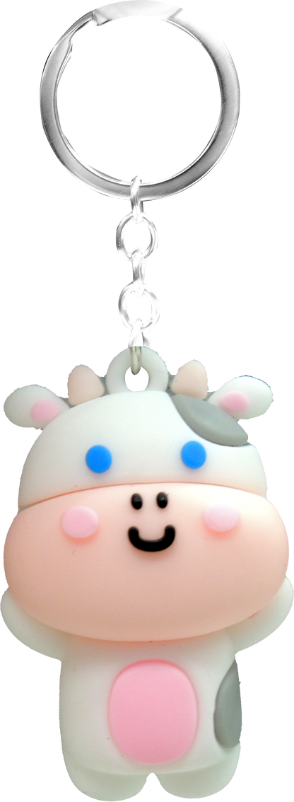 PVC Cute Animal keychain in 65mm capsule