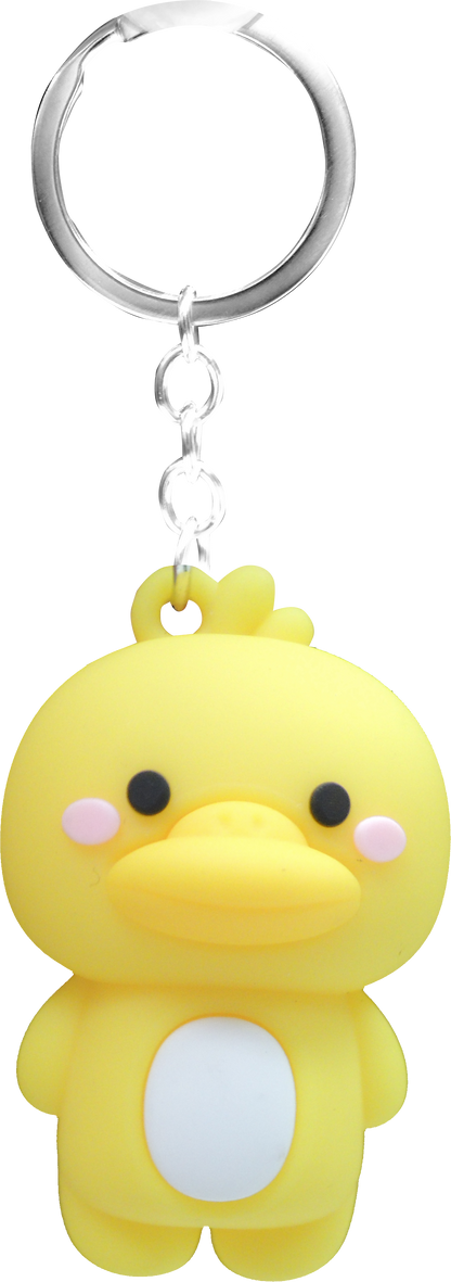 PVC Cute Animal keychain in 65mm capsule