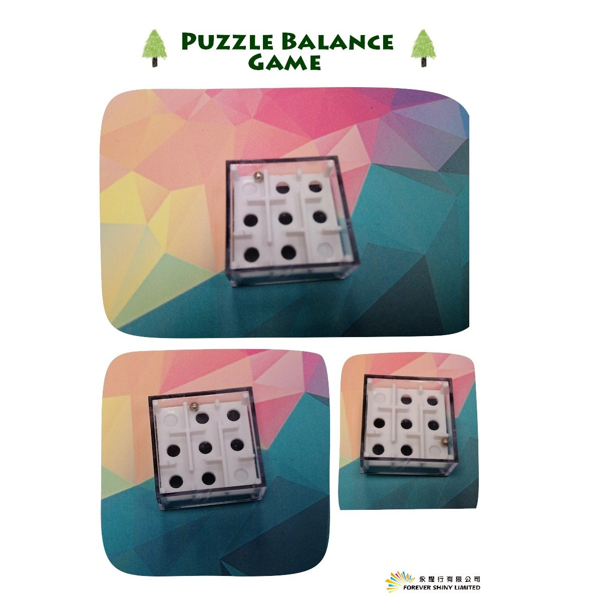 Puzzle Balance Game in 65mm capsule