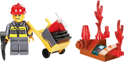Fireman brick in 63x70mm capsule