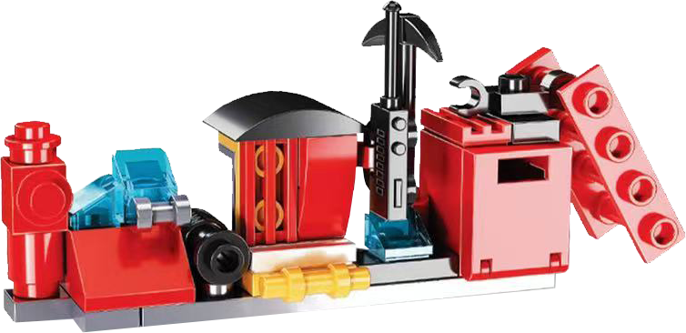 Fireman brick in 63x70mm capsule
