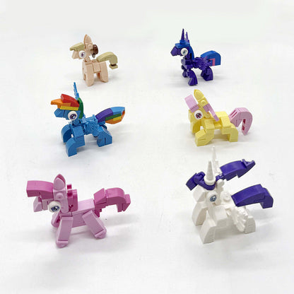 Brick Rainbow Pony 6pc capsule box(65mm)