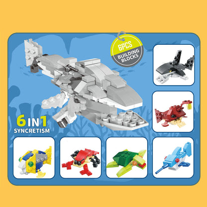 Brick Sea Animal 6pc capsule box(65mm)