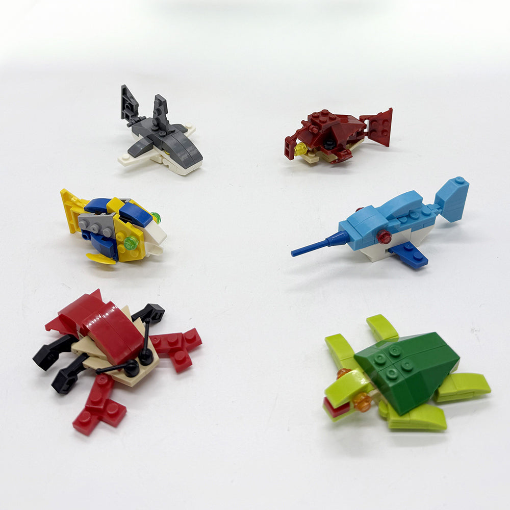 Brick Sea Animal 6pc capsule box(65mm)