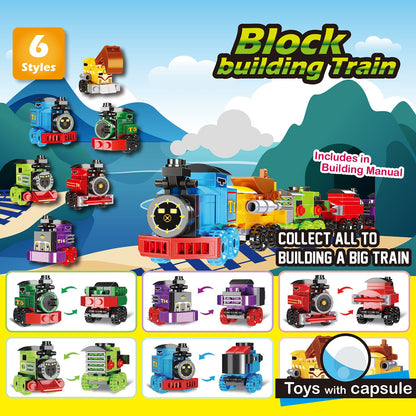 Brick train in 63x70mm capsule
