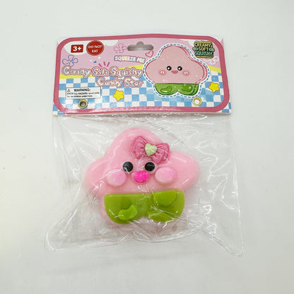 Creamy Soft Squishy Candy Star w/display