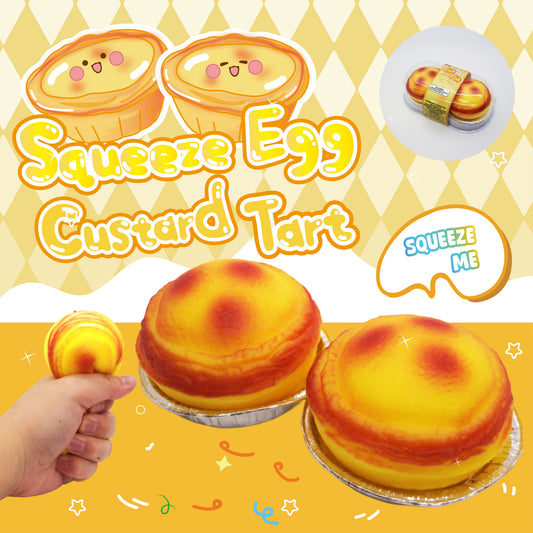 Squeeze Egg Custard Tart w/display (Pack of 2pcs)