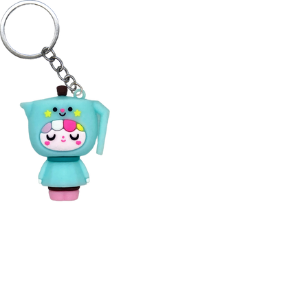 Foodie Friends PVC Figure Keychain in 65mm capsule