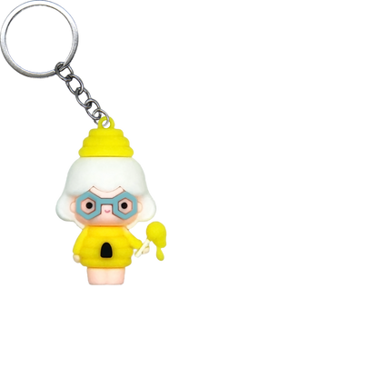 Foodie Friends PVC Figure Keychain in 65mm capsule
