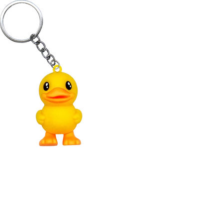 Fruit Duckling PVC Figure Keychain in 65mm capsule