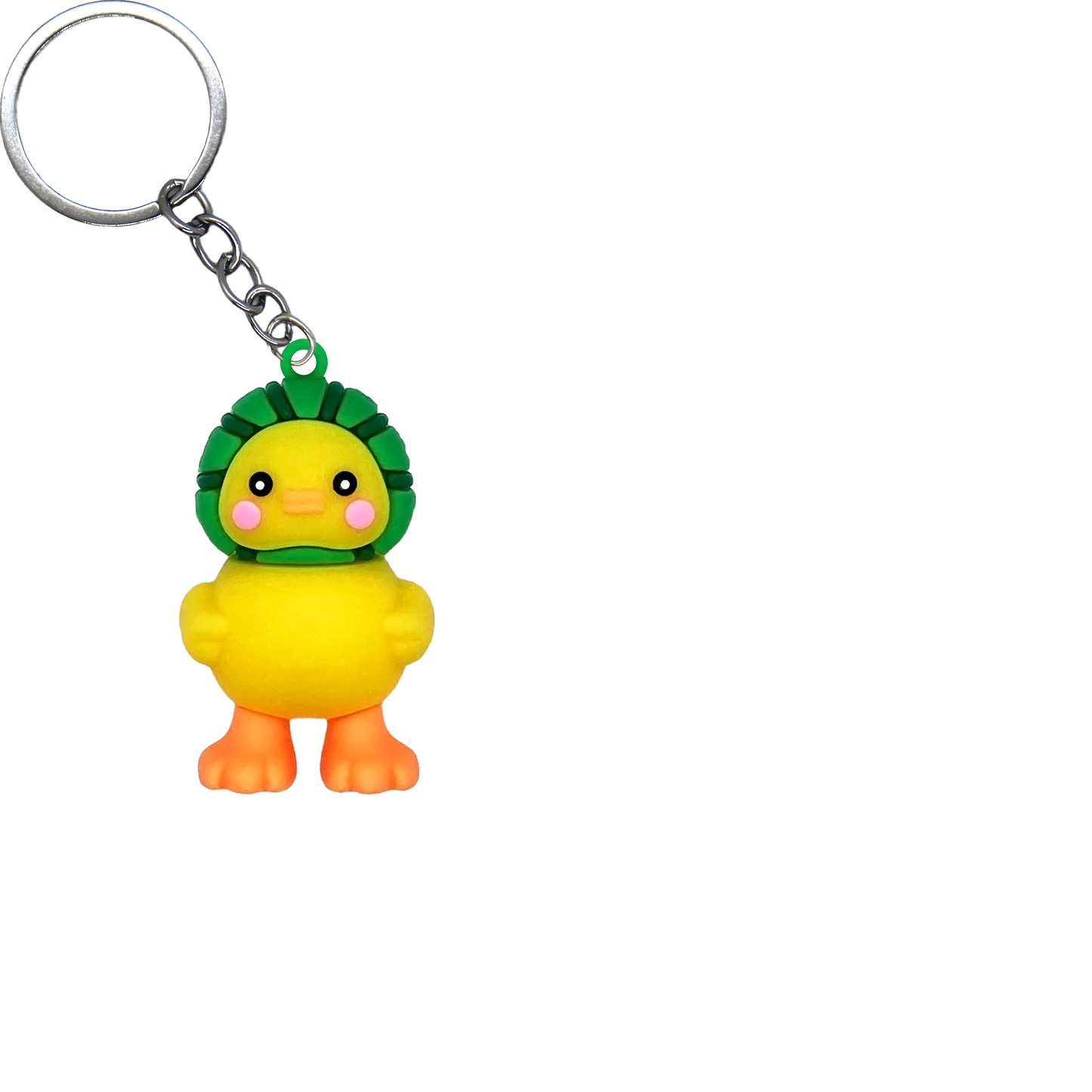 Fruit Duckling PVC Figure Keychain in 65mm capsule