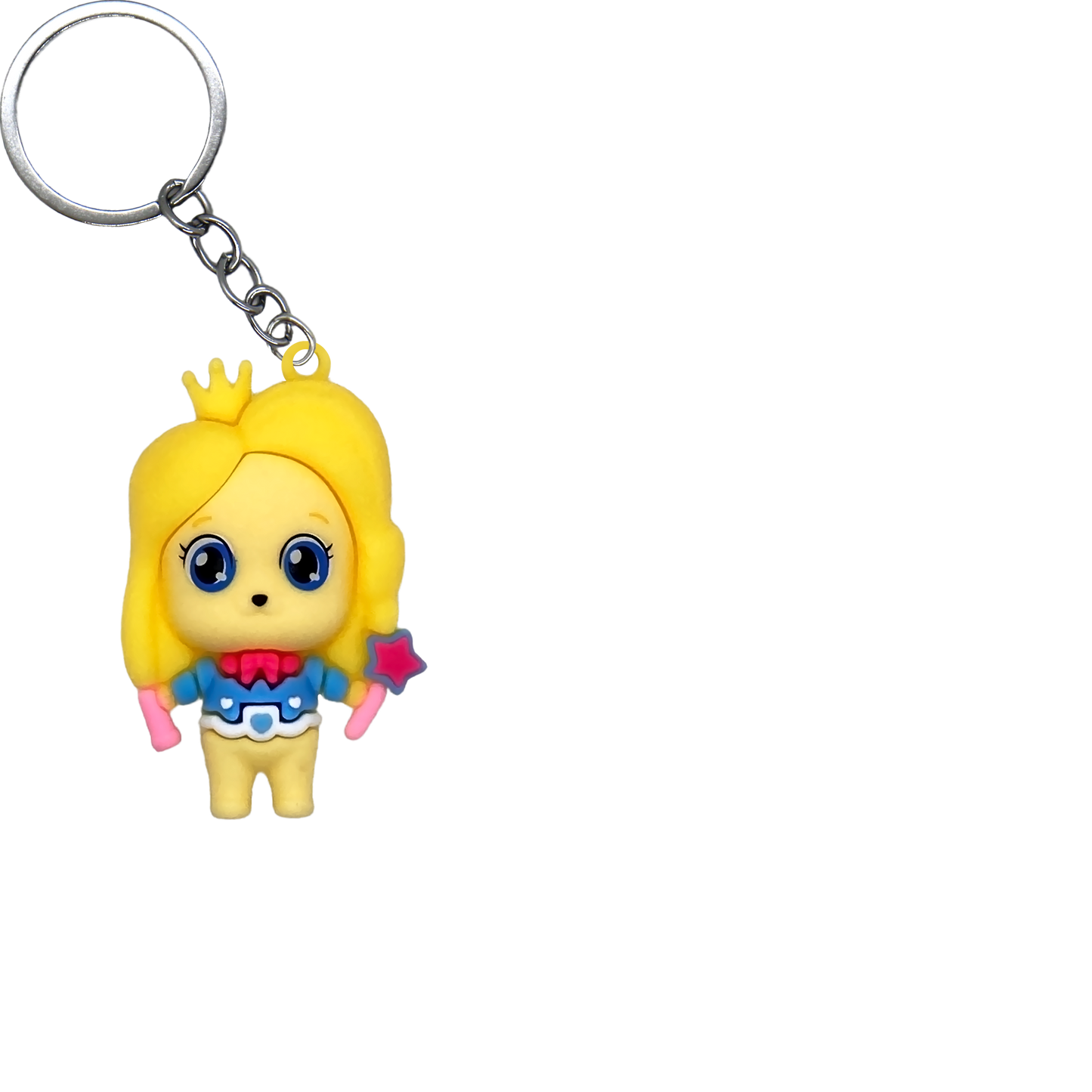 Puppy Feasting PVC Figure Keychain in 65mm capsule