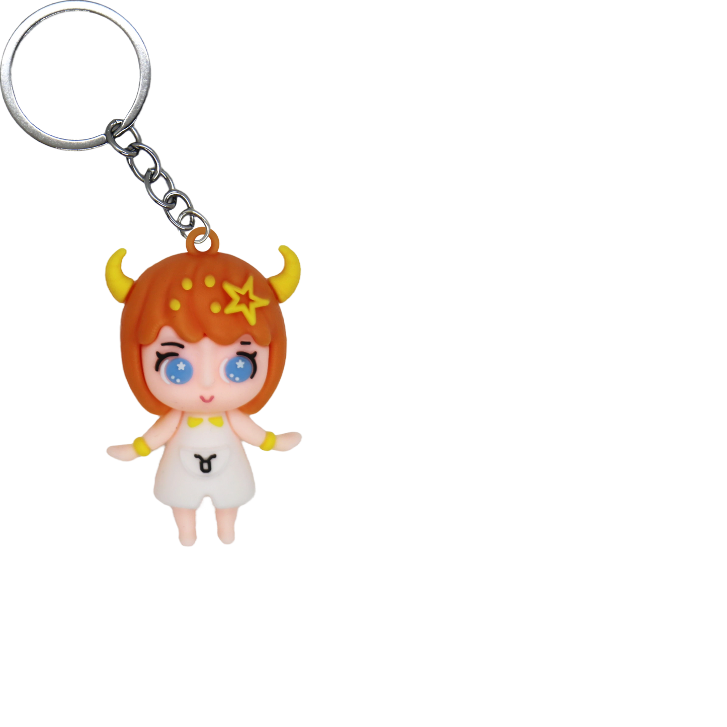 Zodiac Friends PVC Figure Keychain in 65mm capsule