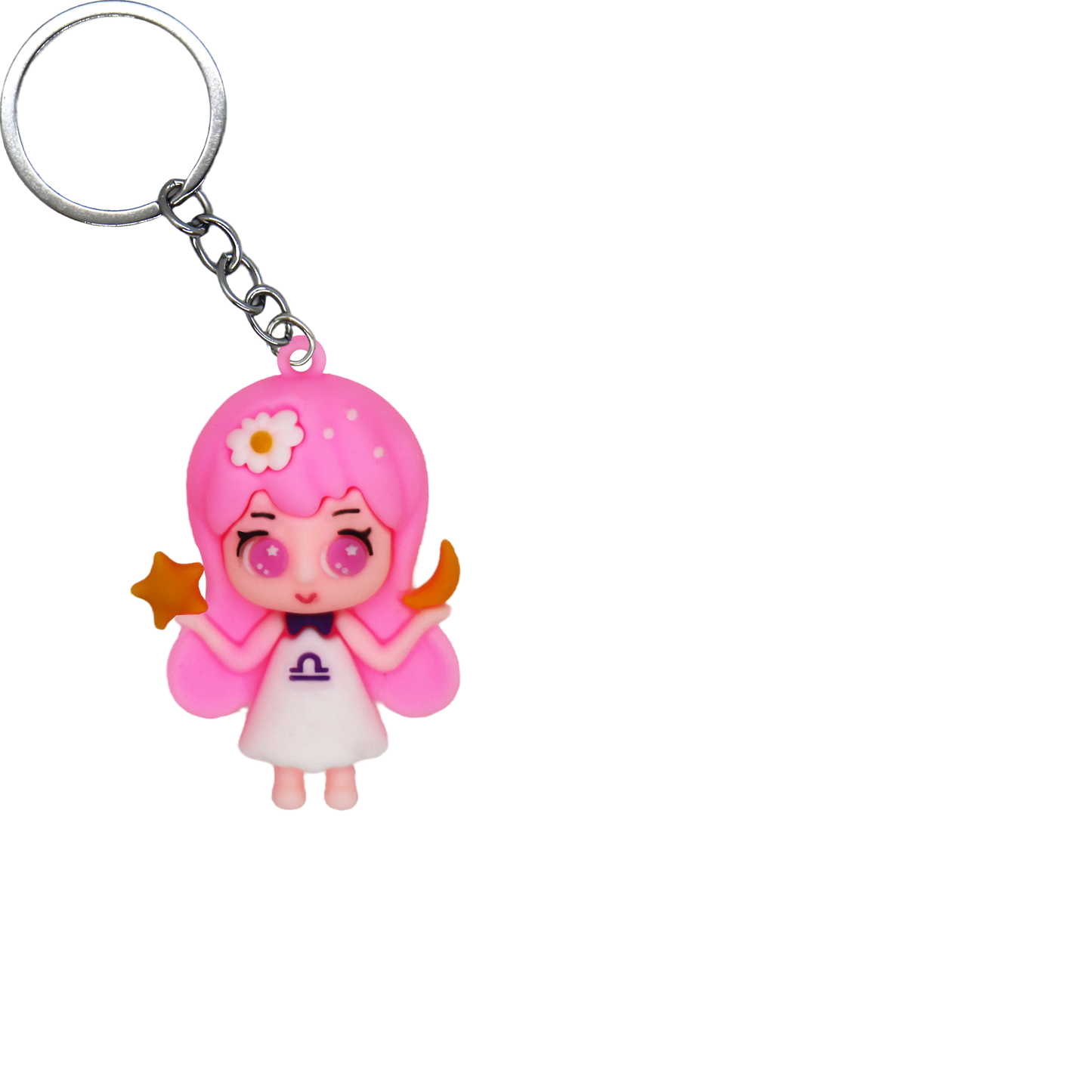 Zodiac Friends PVC Figure Keychain in 65mm capsule