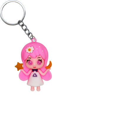Zodiac Friends PVC Figure Keychain in 65mm capsule