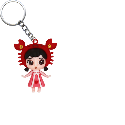 Zodiac Friends PVC Figure Keychain in 65mm capsule