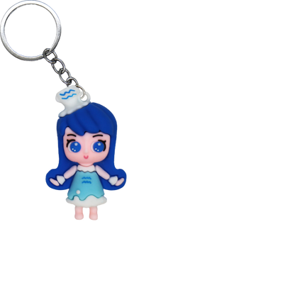 Zodiac Friends PVC Figure Keychain in 65mm capsule