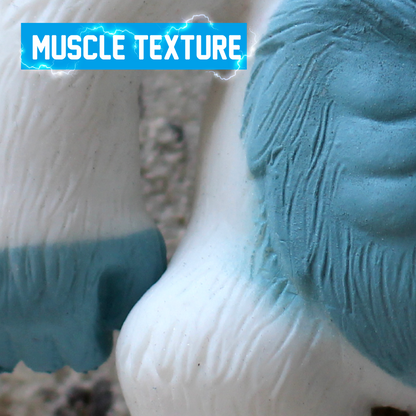 15cm TPR White Snow Monster With Sand