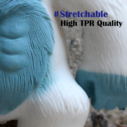 15cm TPR White Snow Monster With Sand