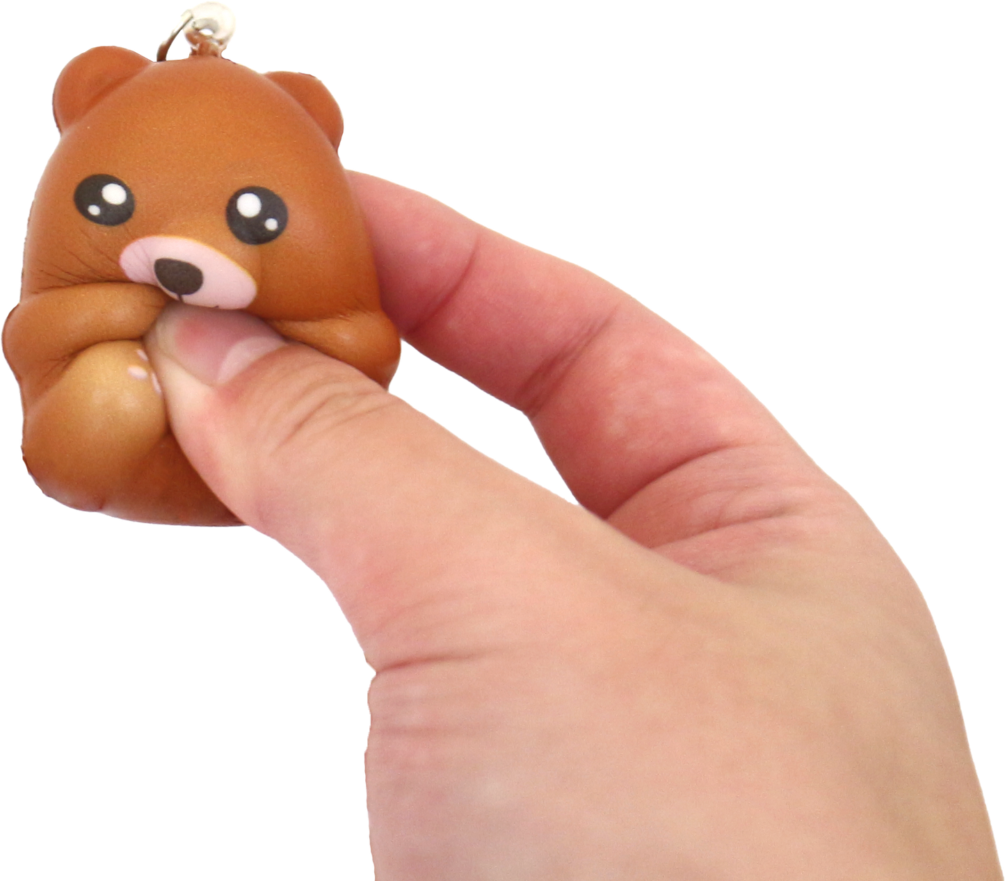 Squishy slow rising Animal Keychain in 65mm cap