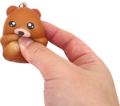 Squishy slow rising Animal Keychain in 65mm cap