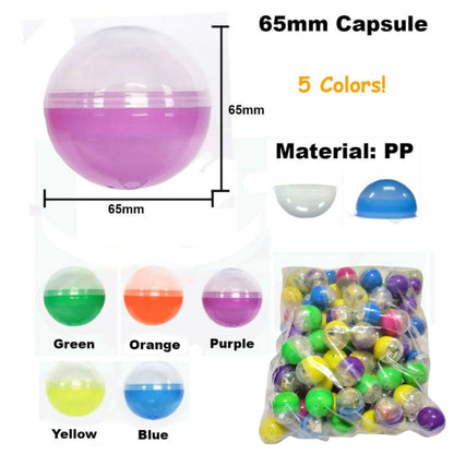 Bubble popper in 65mm capsule