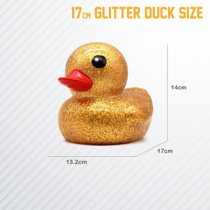 17cm Glitter duck, 4 assorted color