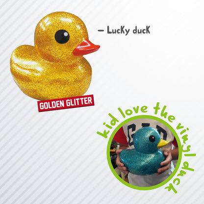 10cm Glitter duck, 7 color Bulk