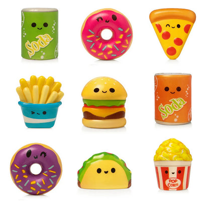 Squishy slow rising Fast Food Keychain in 65mm cap