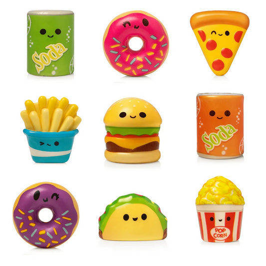 Squishy slow rising Fast Food Keychain in 65mm cap