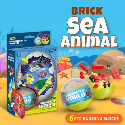 Brick Sea Animal 6pc capsule box(65mm)