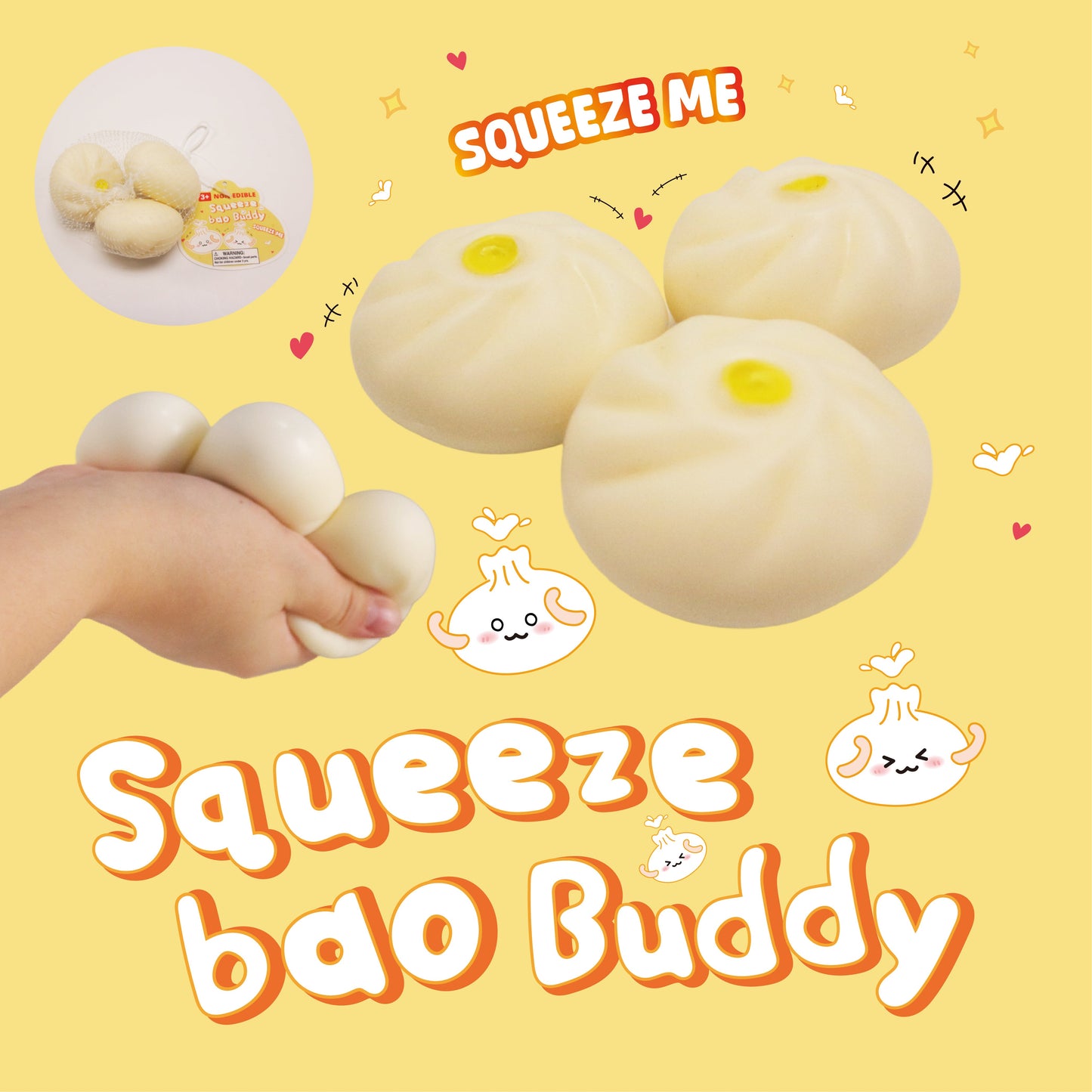 Squeeze Bao Buddy w/display (3pcs pack)