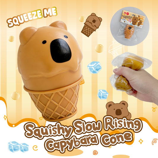 Squishy Slow Rising Capybara Cone w/display