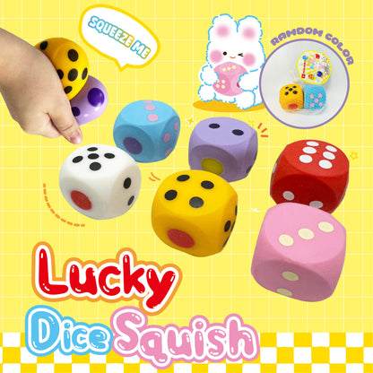 Lucky Dice Squish w/display (3pcs pack)